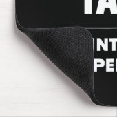 Schwarzer Tankwartungsleiter Vatertag Mousepad (Ecke)