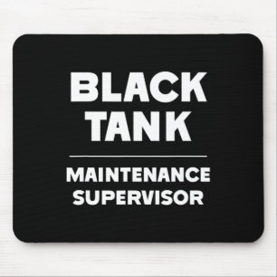 Schwarzer Tankwartungsleiter Vatertag Mousepad
