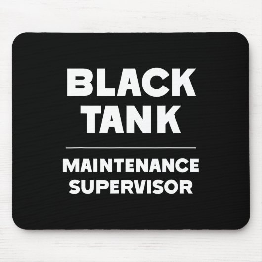 Schwarzer Tankwartungsleiter Vatertag Mousepad (Vorne)