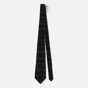 Schwarzer Tartan Krawatte