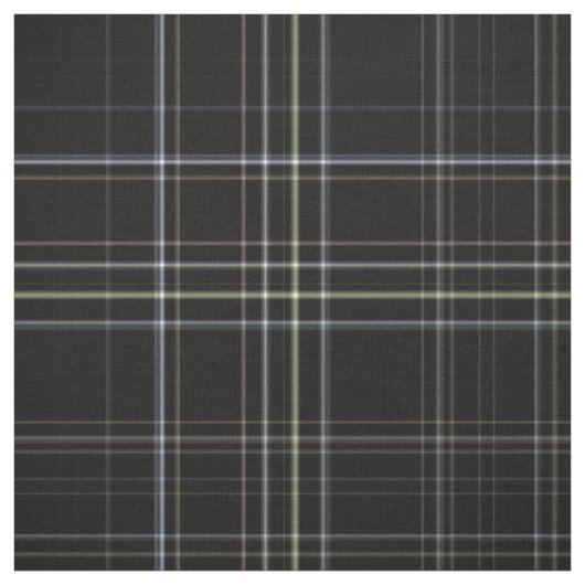 Schwarzer Tartan Stoff (Muster)