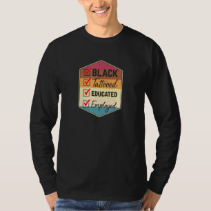 Schwarzer Tattooid T-Shirt