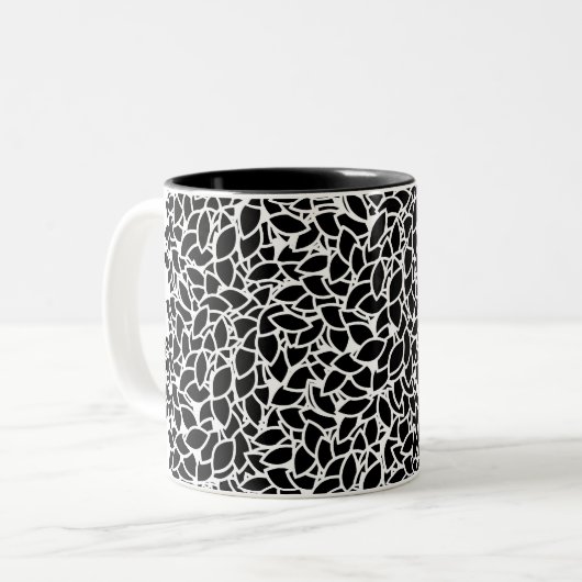 Schwarzer Tee Zweifarbige Tasse (Vorderseite Links)