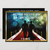 Schwarzer Teppichboden - Einladung zur Krawatte (Vorne/Hinten)