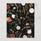 Schwarzer Terrakotta Blumenstrauß würde sie lieber (Rückseite)