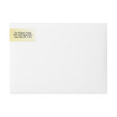 Schwarzer Text auf goldenen Weihnachtsmarken (Vorderseite)