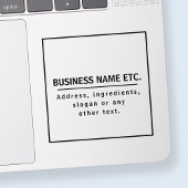 Schwarzer Text auf Transparent löschen Aufkleber