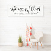 Schwarzer Text auf weißer Begrüßung Banner (Insitu)