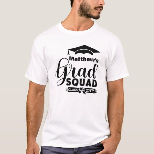 Schwarzer Text Benutzerdefinierter männlicher weiß T-Shirt (Vorderseite)