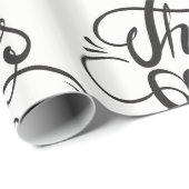 Schwarzer Text - Erntedank Geschenkpapier (Rolleneckpunkt)