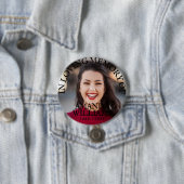 Schwarzer Text für personalisiertes Foto Button (Beispiel)