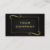 Schwarzer Text: Goldene Berufliche Visitenkarte (Vorderseite)