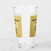 Schwarzer Text in Gold - Monogramm | Glas (Links)