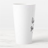 Schwarzer Text leicht und süß Kaffee Tasse (Vorderseite)