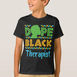 Schwarzer Therapeut Mental Health Beratung Psychol T-Shirt