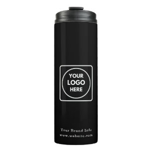 Schwarzer Thermobecher   Individuelle Unternehmens Thermosbecher