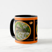 Schwarzer Thread-Waist-Wasp-Halloween-Tasse Tasse (Vorderseite Links)