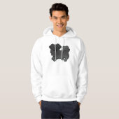 Schwarzer tibetischer Spanier Niedlicher Cartoon D Hoodie (Vorne ganz)