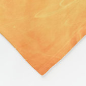 Schwarzer Tiger auf fiery Orange Fleecedecke (Ecke)