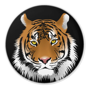 Schwarzer Tiger-Griff Keramikknauf