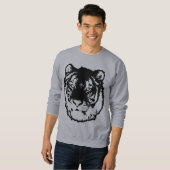 Schwarzer Tiger Sweatshirt (Vorne ganz)