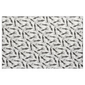 Schwarzer Tintenfisch Muster Stoff (Fat Quarter (45,7 x 55,9 cm))