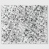 Schwarzer Tintenfleck Spritzer Geschenk Geschenkpapier (Flach)