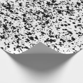 Schwarzer Tintenfleck Spritzer Geschenk Geschenkpapier (Ecke)