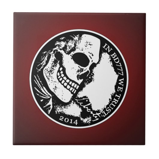 Schwarzer Tod 777 - Freiheit Fliese (Vorderseite)