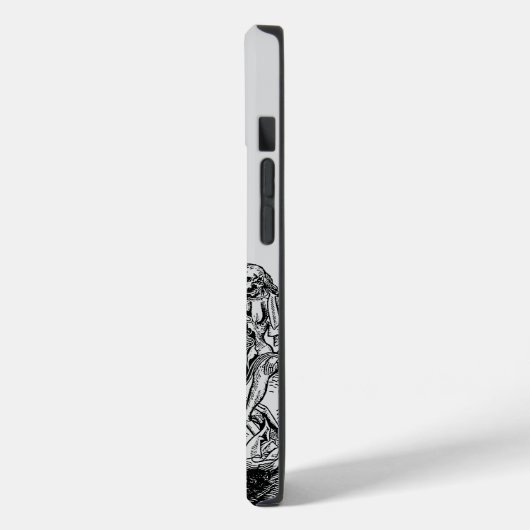 Schwarzer Tod Case-Mate iPhone Hülle (Rückseite / Links)