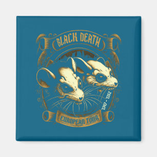 Schwarzer Tod Europatour Geschichte Goth Magnet