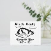 Schwarzer Tod Postkarte (Stehend Vorderseite)