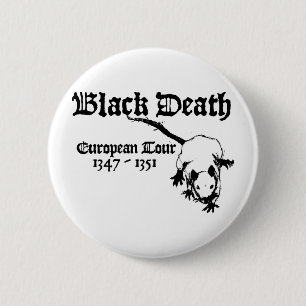 Schwarzer Todeseuropäischer Ausflug Button
