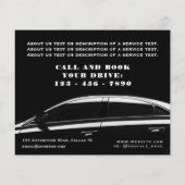 Schwarzer Ton Flyer (Hinten)