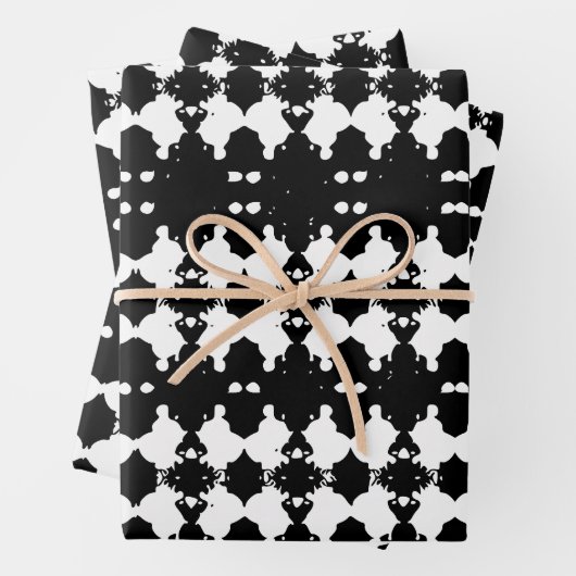 Schwarzer Trauerbaum Barke Gemustert Geschenkpapier Set (Beispiel)