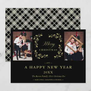Schwarzer Trend Eleganter Schicker Weihnachten 2 F