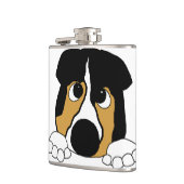 schwarzer Tri aussie Flachmann (Links)