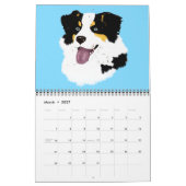 Schwarzer Tri australischer Kalender (Mär 2027)