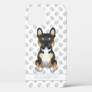 Schwarzer Tricolor Französische Bulldogge Frenchie Case-Mate iPhone Hülle