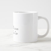 Schwarzer Tukan Vogel Jumbo-Tasse (Rechts)