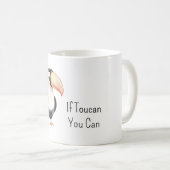 Schwarzer Tukan Vogel Kaffeetasse (VorderseiteRechts)