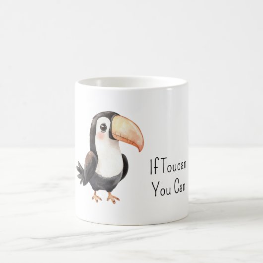 Schwarzer Tukan Vogel Kaffeetasse (Mittel)