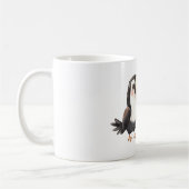 Schwarzer Tukan Vogel Kaffeetasse (Links)