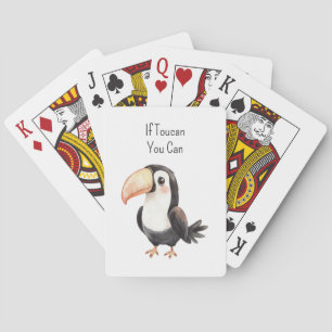 Schwarzer Tukan Vogel Spielkarten