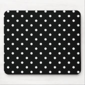 schwarzer Tupfen Mousepad (Vorne)