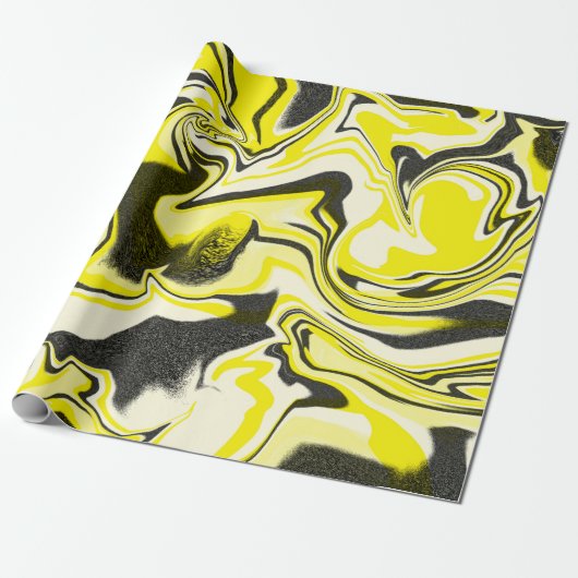 Schwarzer Turbo Light Geschenkpapier (Ungerollt)