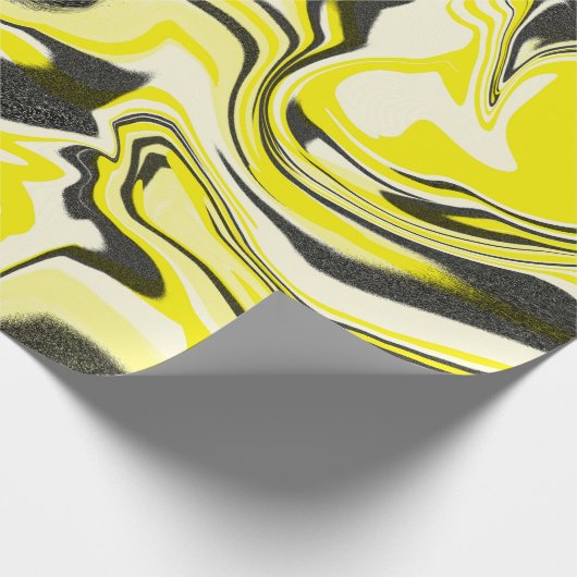 Schwarzer Turbo Light Geschenkpapier (Ecke)