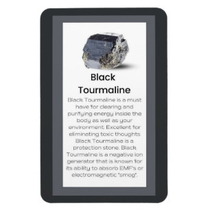 Schwarzer Turmaline Kristall Bedeutung Schmuckstüc Magnet