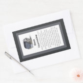 Schwarzer Turmaline Kristall Bedeutung Schmuckstüc Rechteckiger Aufkleber (Umschlag)