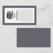 Schwarzer Turmaline Kristall Bedeutung Schmuckstüc Visitenkarte (Vorne/Hinten)